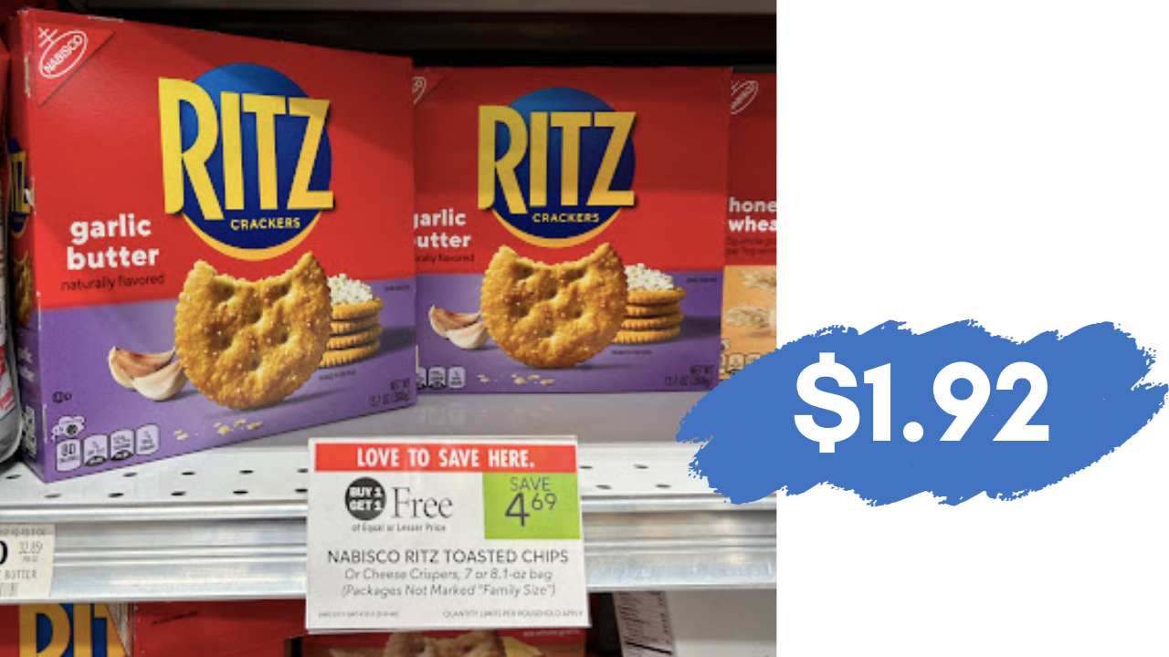 $1.92 Ritz Crackers at Publix
