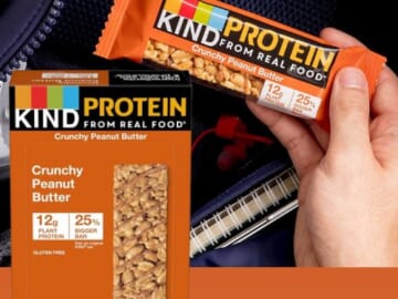 Kind Crunchy Peanut Butter Protein Bars, 12-Count as low as $7.79 Shipped Free (Reg. $42.50) – 65¢/Bar