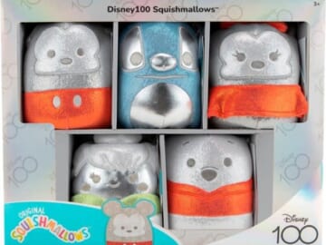 Jazwares Disney 100 5" Original Squishmallows 5-Pack for $25 + free shipping