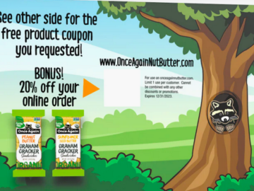 Free Once Again Cracker Sandwiches Coupon!