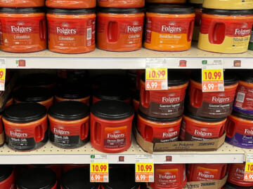 Big Tubs Of Folgers Ground Coffee Just $6.99 At Kroger
