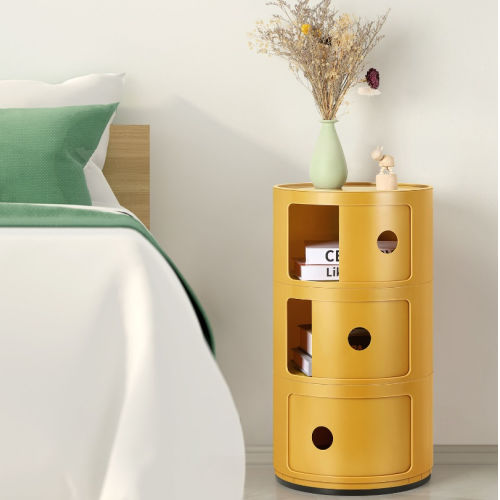 Stackable 3-Drawer Sliding Barrel Nightstand $39 Shipped Free – 7 Colors! + 4-Drawer only $59