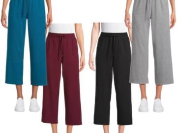 Athletic Works Women’s Wide Leg Cropped Pants $6.48 (Reg. $9.98) – 4-Colors, XXL