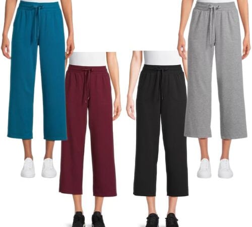 Athletic Works Women’s Wide Leg Cropped Pants $6.48 (Reg. $9.98) – 4-Colors, XXL