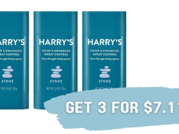 Harry’s Antiperspirant for Men 3-Pack For $7.11 (Reg. $16.47)