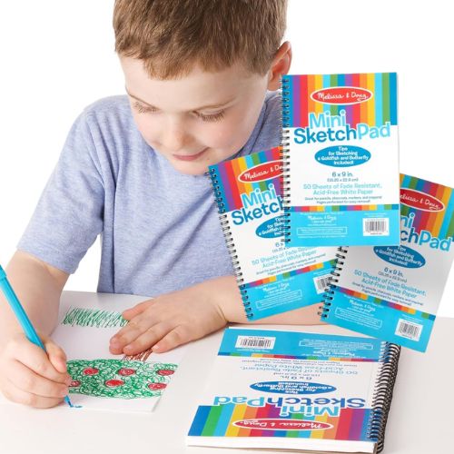 Melissa & Doug Mini Sketch Pads, 3-Pack $10.88 (Reg. $15) – $3.63 Each or 7¢/Sheet – 6×9-inches, 50 Sheets