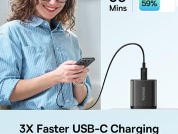 GaN USB-C PD Wall Charger, 30W $12.59 After Coupon (Reg. $20)