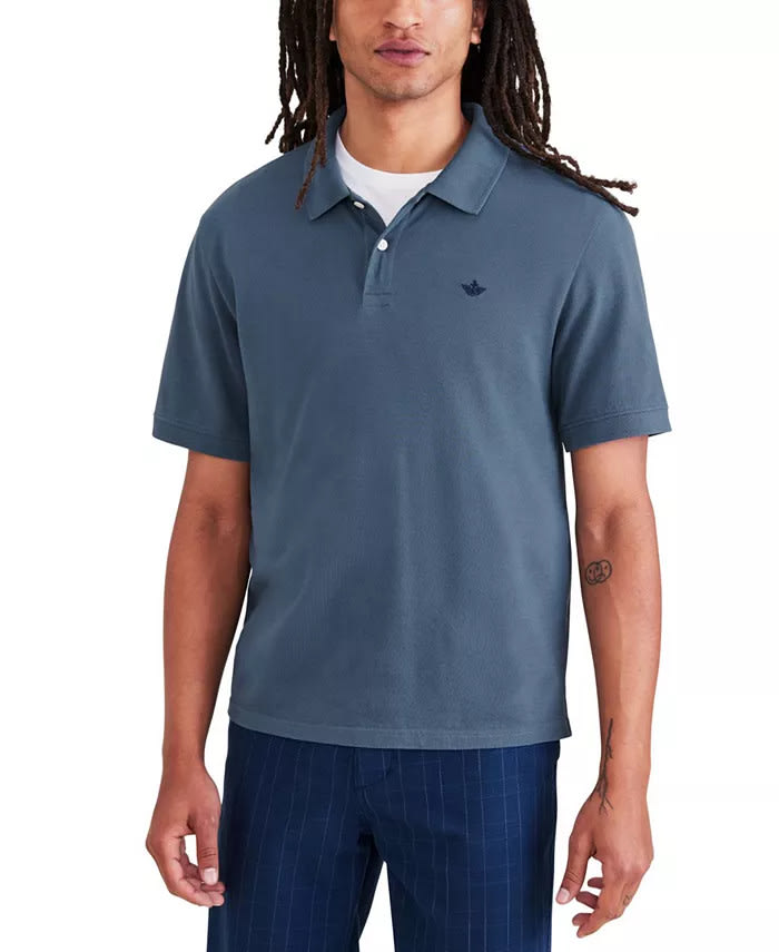 Dockers Men's Icon Slim-Fit Embroidered Logo Polo Shirt for $24 + free shipping w/ $25
