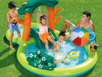 Play Day Round Inflatable Backyard Play Center & Kiddie Splash Pool $19.98 (Reg. $60) + More