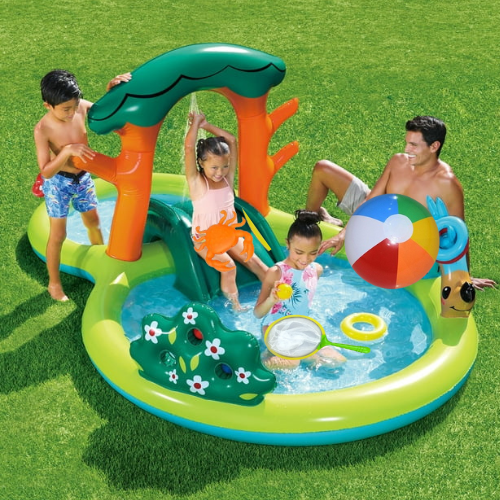 Play Day Round Inflatable Backyard Play Center & Kiddie Splash Pool $19.98 (Reg. $60) + More