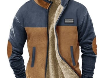 Littrendy Men's National Flag Full Zip Hoodie for $16 + $8 s&h