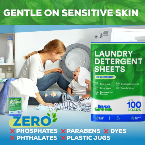 InsoGreen Laundry Detergent Sheets,100-Loads as low as $4.23 Shipped Free (Reg. $10) – $0.04/Load