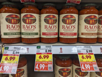 Grab The Jars Of Rao’s Pasta Sauce For Just $4.99 At Kroger (Regular Price $8.99)
