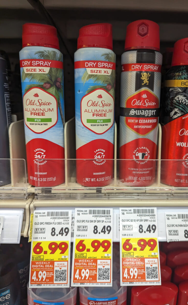 Old Spice Dry Spray Just $4.99 At Kroger (Regular Price $8.49)