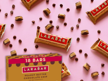 Larabar 18-Count Peanut Butter Chocolate Chip Fruit & Nut Bars as low as $11.96 Shipped Free (Reg. $19) – 66¢/Bar