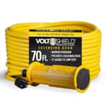 VoltShield 75-Foot Heavy Duty Locking Extension Cord for $25 + pickup only
