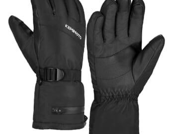 Kemimoto Touchscreen Ski Gloves for $15 + free shipping
