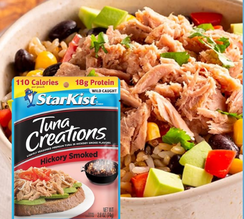 StarKist 12-Pack Tuna Creations Pouches, Hickory Smoked, 2.6 oz as low as $8.81 Shipped Free (Reg. $12.92) – 73¢/Pouch