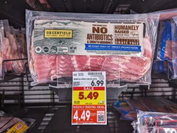 Greenfield Bacon Just $4.49 Per Pack At Kroger
