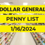 Dollar General Penny List - 1-16-2024