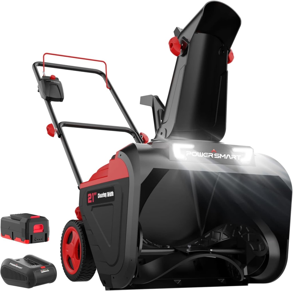 PowerSmart 40V MAX 21" Single-Stage Gas Snow Blower w/ 4.0Ah Battery & Charger for $249 + free shipping