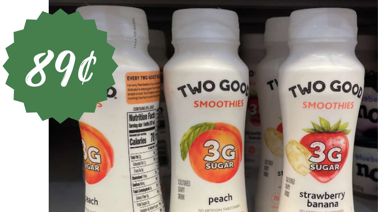 89¢ Two Good Yogurt Smoothies | Kroger Mega Event