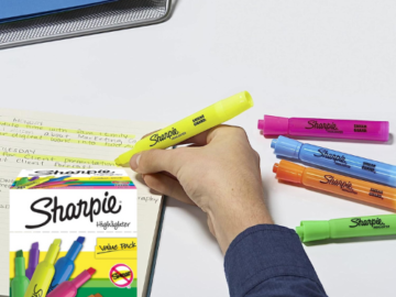 SHARPIE 36-Count Tank Chisel Tip Assorted Color Highlighters as low as $12.59 Shipped Free (Reg. $20) – 35¢ Each