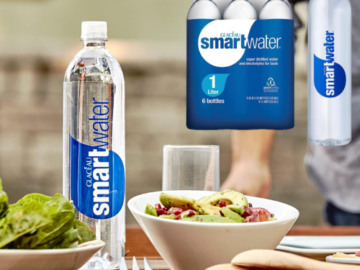 Smartwater 6-Pack Vapor Distilled Premium Water Bottles as low as $6.88 Shipped Free (Reg. $10.18) – $1.15/1L Bottle