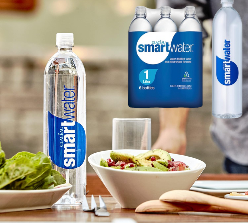 Smartwater 6-Pack Vapor Distilled Premium Water Bottles as low as $6.88 Shipped Free (Reg. $10.18) – $1.15/1L Bottle
