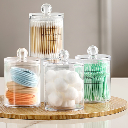 Bathroom Clear Plastic Apothecary Jar 4-Pack Set, 10 oz $7.97 (Reg. $14) – $1.99/Jar with Lid + 4 Clear Labels