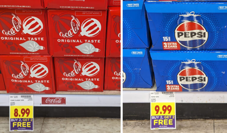 Get Coca-Cola 12-Packs For Just $4.50 At Kroger (Regular Price $9.99) – Plus Cheap Pepsi