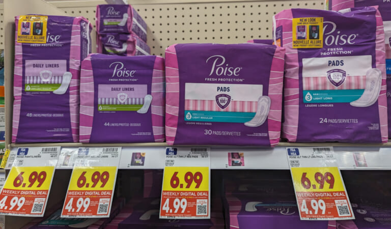 Poise Liners As Low As $4.99 At Kroger