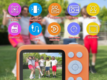 Let your little ones explore the world of photography with this Kids Camera Dual Screen for just $24.99 After Code + Coupon (Reg. $49.99) + Free Shipping