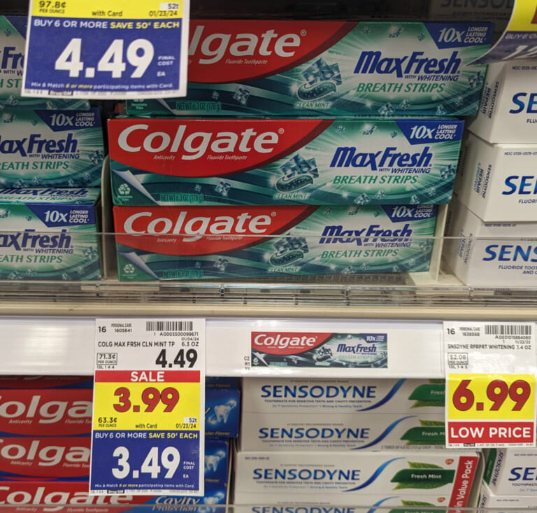 Colgate MaxFresh Toothpaste As Low As $1.49 At Kroger