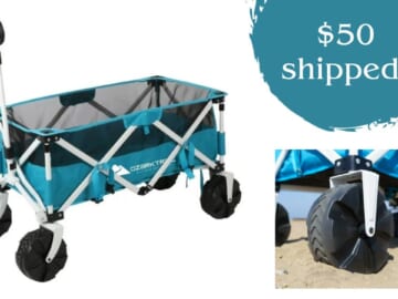 Ozark Trail Sand Island Beach Wagon Cart $50 at Walmart (Reg. $76)!