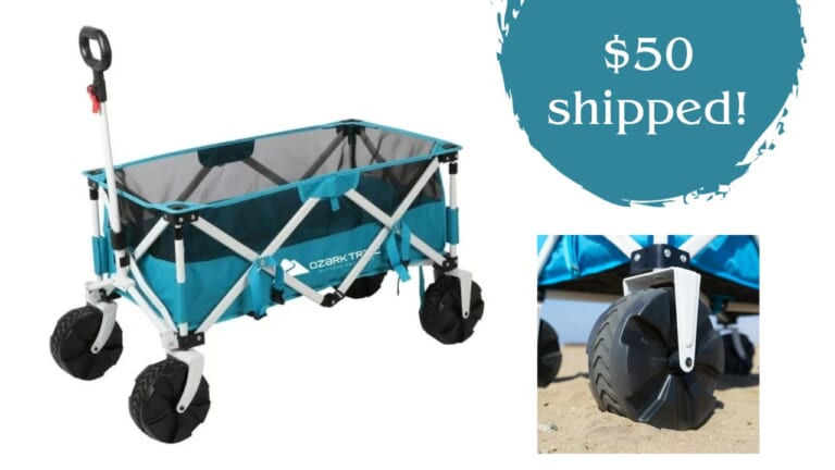 Ozark Trail Sand Island Beach Wagon Cart $50 at Walmart (Reg. $76)!