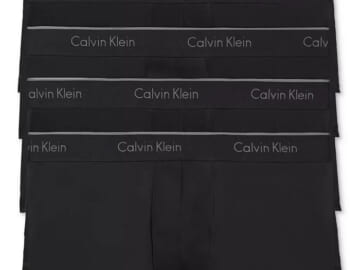 Calvin Klein Men's Micro Stretch Low Rise Trunk Underwear 5-Pack for $34 + free shipping