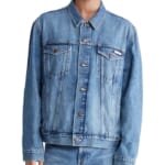 Calvin Klein Men's Tinted Stone Wash Trucker Jacket (S sizes only) for $48 + free shipping