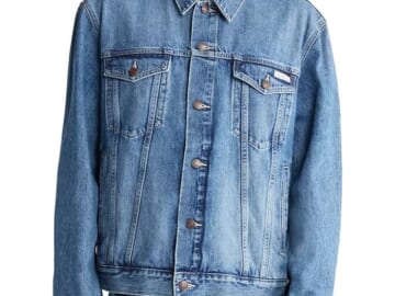 Calvin Klein Men's Tinted Stone Wash Trucker Jacket (S sizes only) for $48 + free shipping