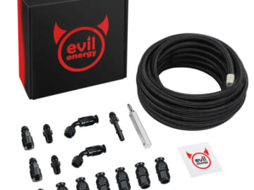 Evil Energy 25-Foot 6AN 3/8" PTFE LS Swap EFI Fuel Line Fitting Kit for $95 + free shipping