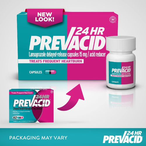 Prevacid 42-Count 24-Hour Lansoprazole Delayed-Release Heartburn Relief Capsules $8.50 (Reg. $13.38) – 20¢/Capsule