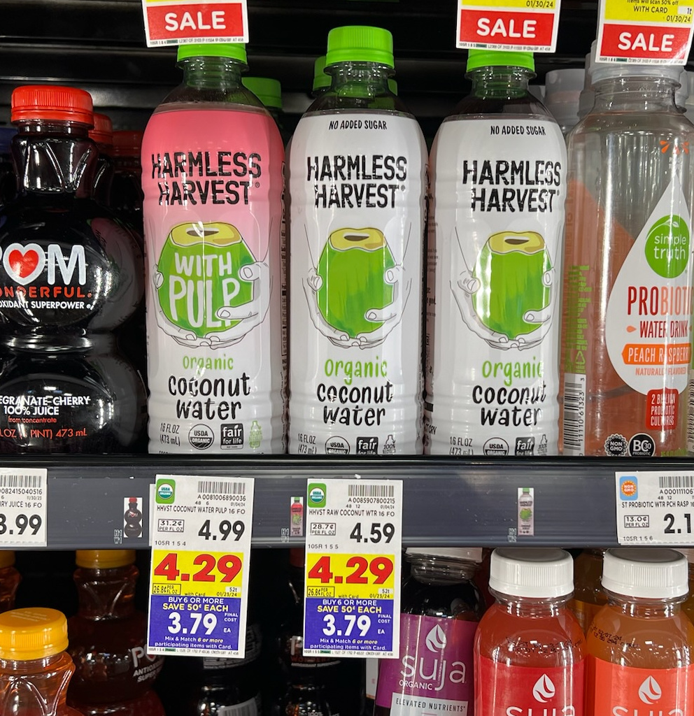 Harmless Harvest Coconut Water Just $3.04 At Publix (Regular Price $4.99)
