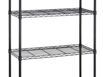 4-Shelf Height Adjustable Wire Shelving Unit for $40 + free shipping