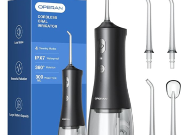 Enhance your oral care routine with the Operan Water Flosser for just $15.54 After Code (Reg. $43.99) – Prime Exclusive Deal!
