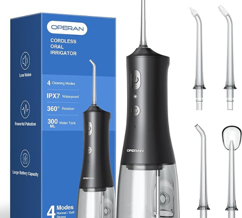 Enhance your oral care routine with the Operan Water Flosser for just $15.54 After Code (Reg. $43.99) – Prime Exclusive Deal!