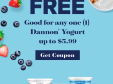 Free Dannon Yogurt!
