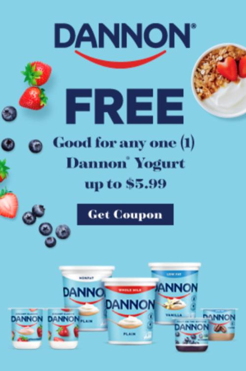 Free Dannon Yogurt!