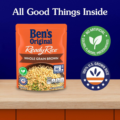 BEN’S ORIGINAL 6-Pack Ready Rice Whole Grain Brown Rice as low as $11.88 Shipped Free (Reg. $16) – $1.98/8.8 Oz Pouch