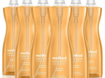 Method 6-Pack Clementine Gel Dish Soap as low as $13.97 After Coupon (Reg. $32) + Free Shipping – $2.33/18 Oz Bottle