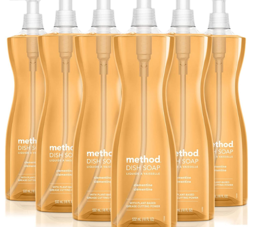 Method 6-Pack Clementine Gel Dish Soap as low as $13.97 After Coupon (Reg. $32) + Free Shipping – $2.33/18 Oz Bottle